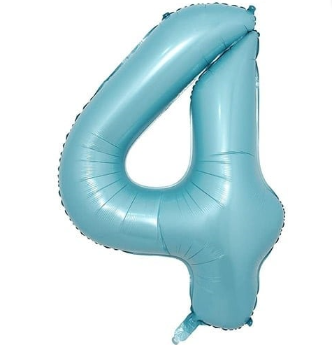 Folyo Balon Mavi 4 34 İnç 76 Cm